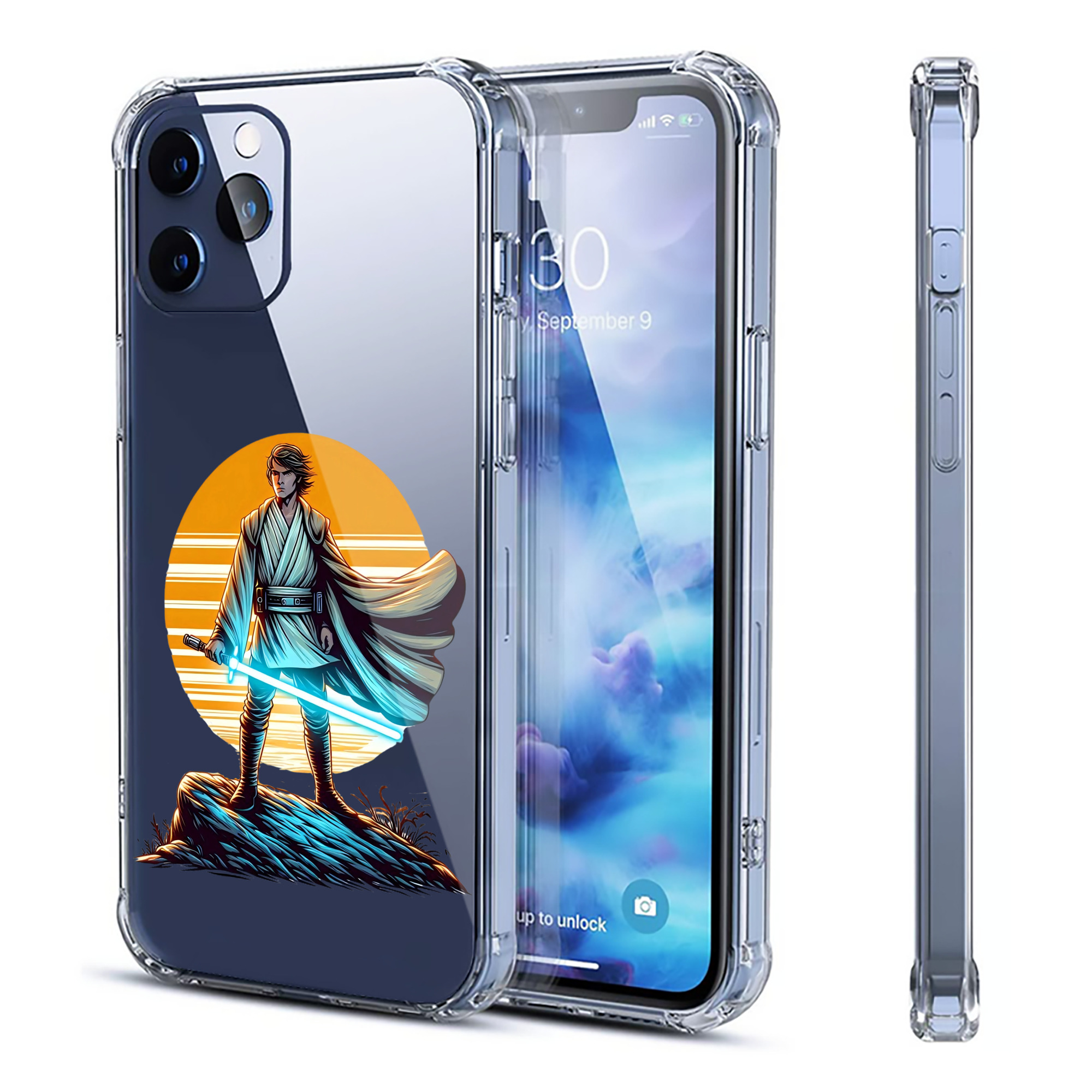 （画像用） スター・ウォーズ Star Wars 【iPhone 12シリーズ対応】透明スマホケース（クリアソフトケース）